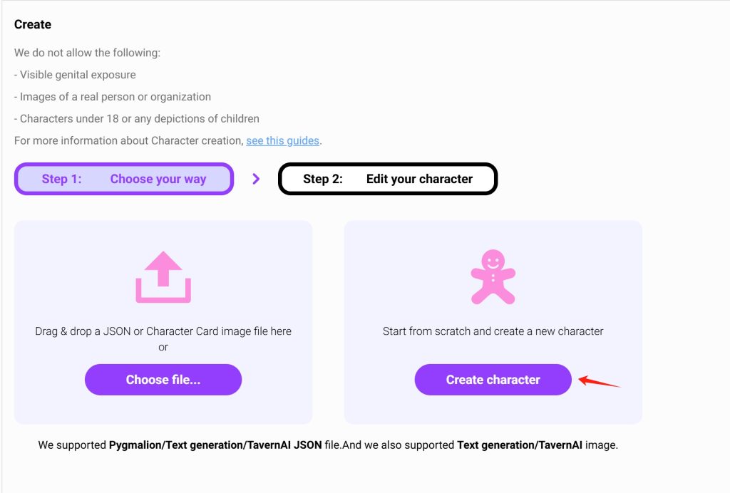 CrushOn AI Character Creation Guide