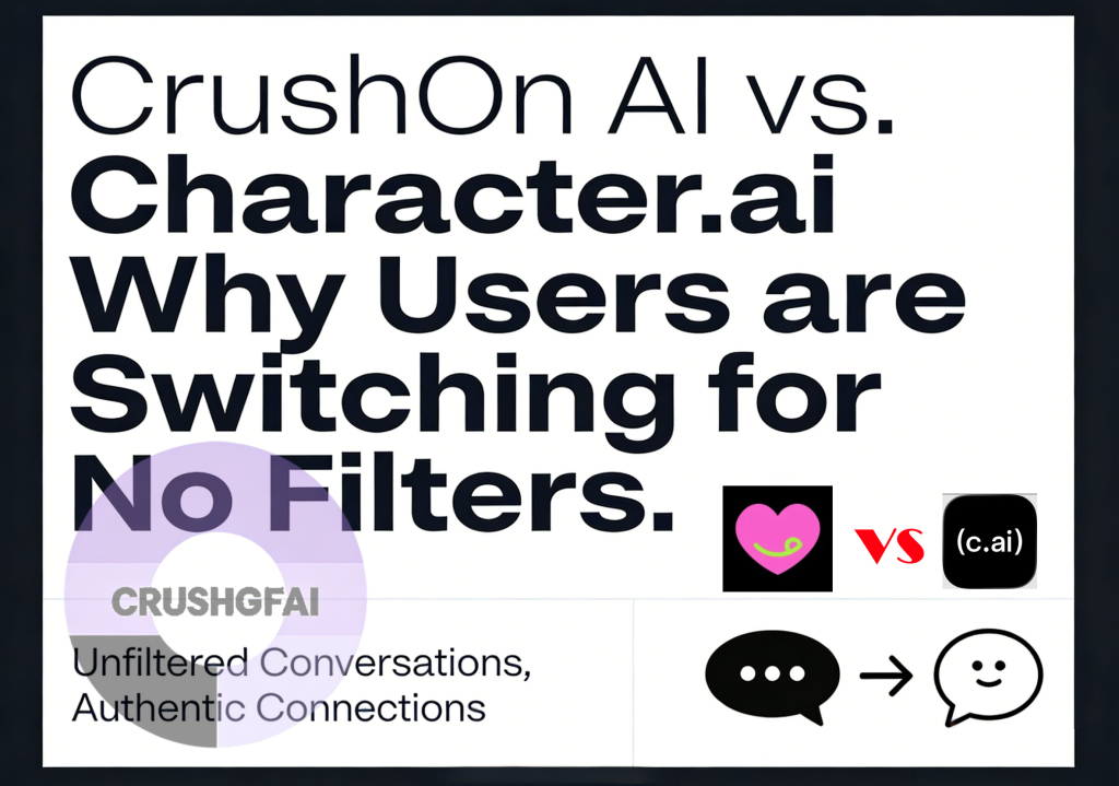 CrushOn AI vs. Character.ai Why Users are Switching for No Filters.