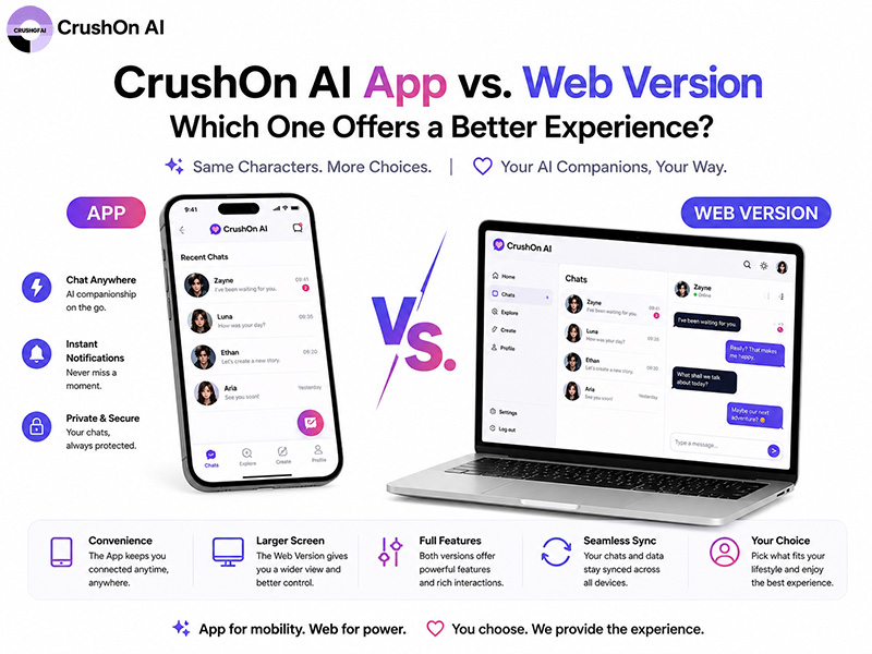CrushOn AI App vs. Web Version Which One Offers a Better Experience