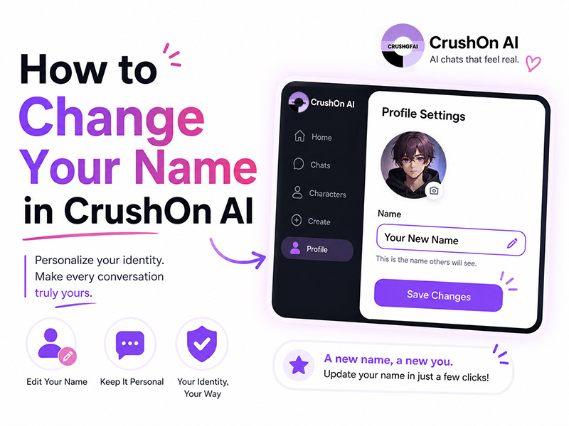 How to Change Your Name in CrushOn AI