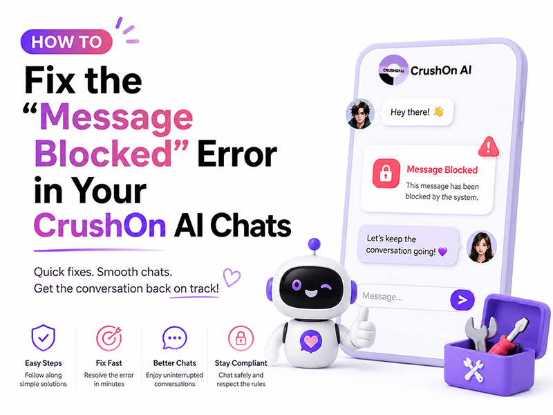 How to Fix the "Message Blocked" Error in Your CrushOn AI Chats