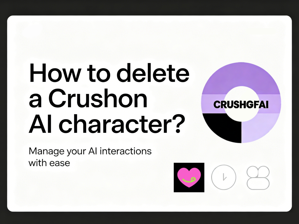 How to delete a Crushon AI character?