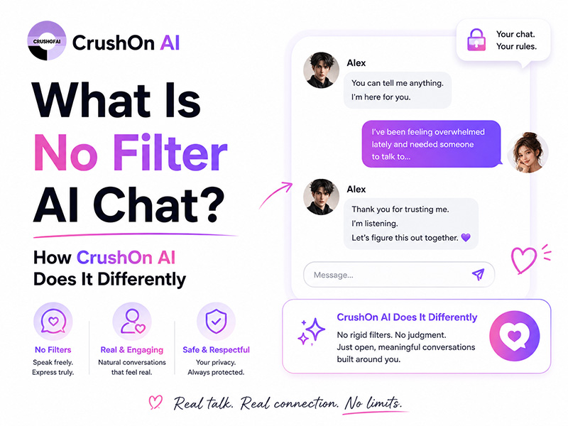 What Is No Filter AI Chat? How CrushOn AI Does It Differently